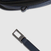 Piquadro Rover fabric and leather pouch