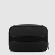 Beauty case Rover in tessuto e pelle Piquadro