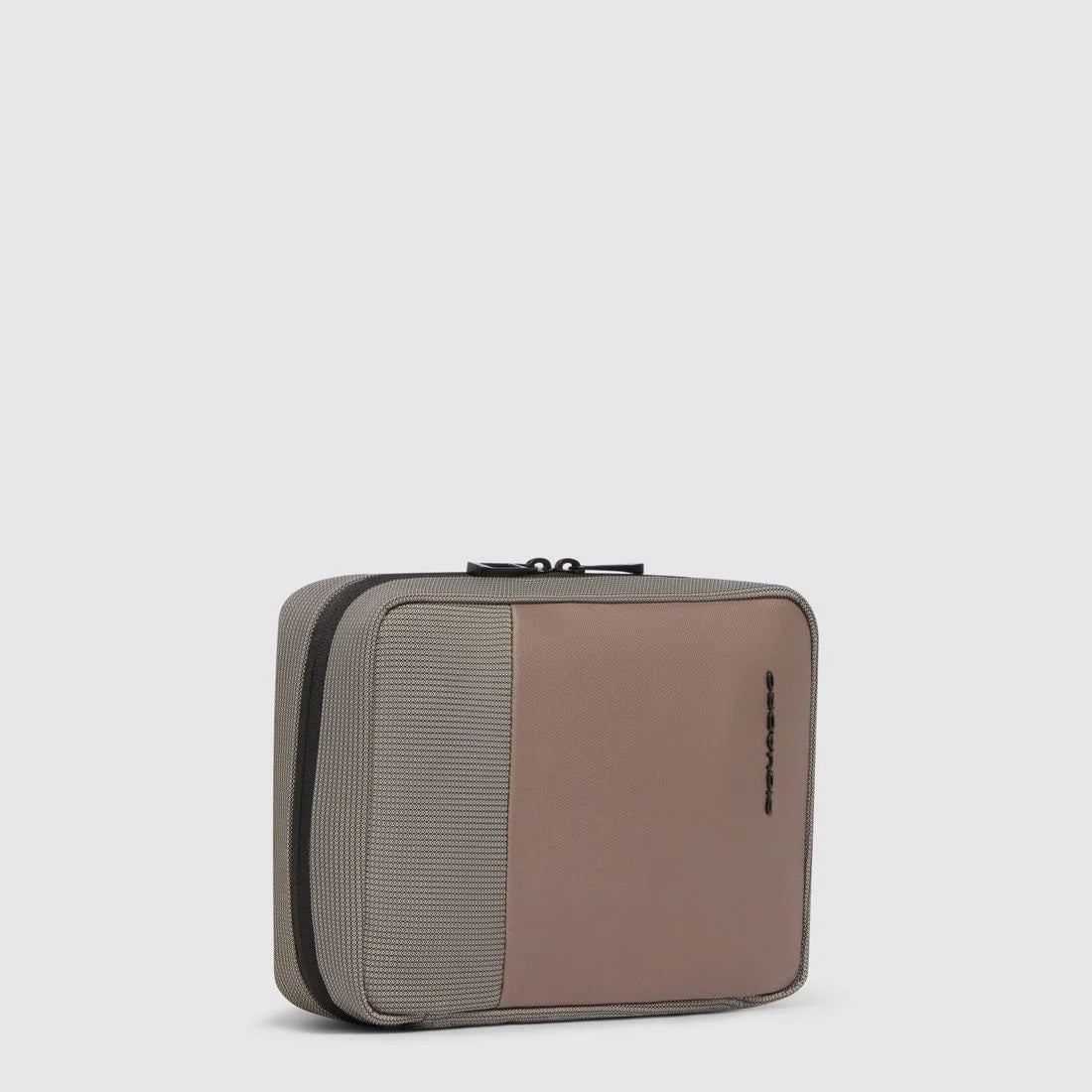 Piquadro SYNC beauty case in recycled fabric and leather