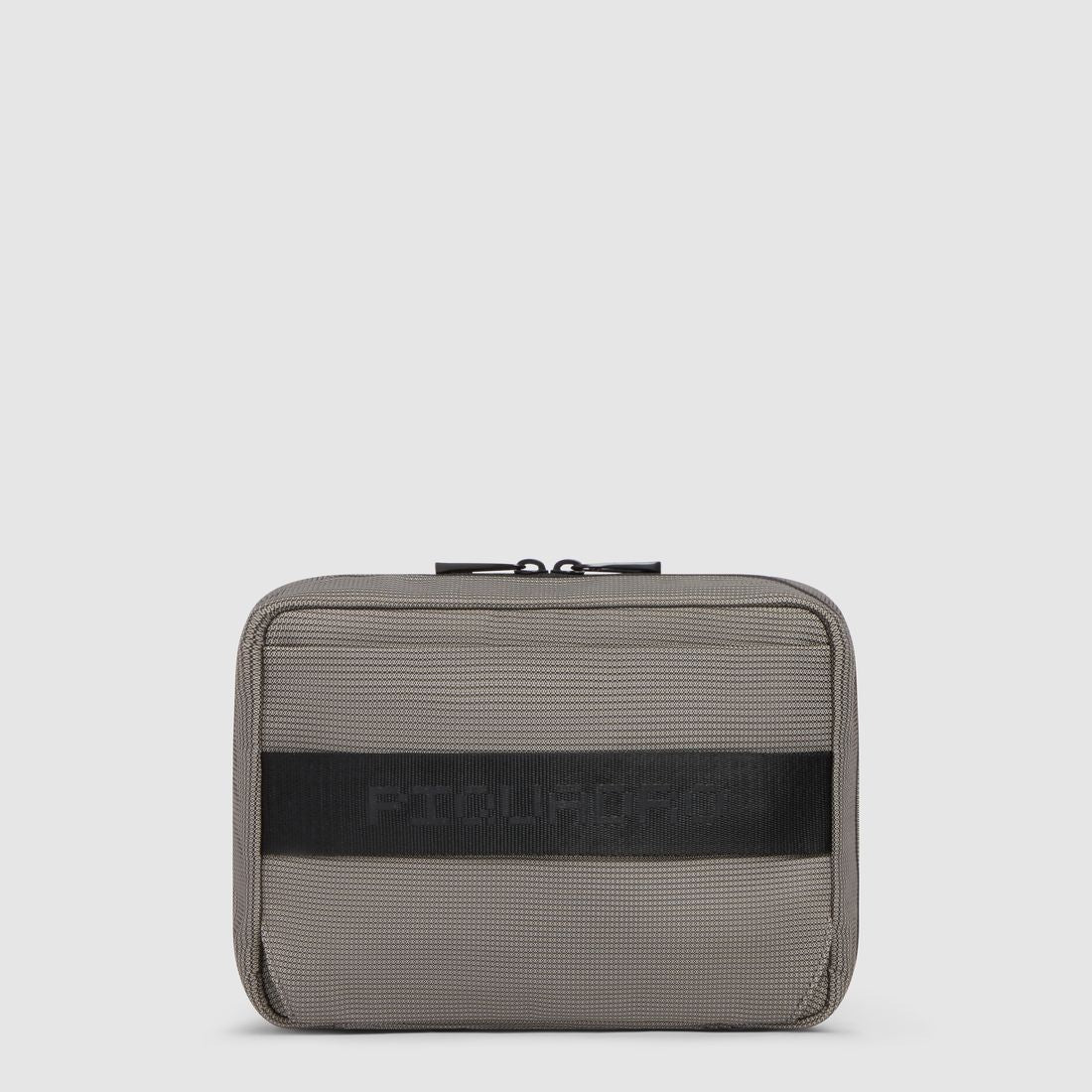 Piquadro SYNC beauty case in recycled fabric and leather