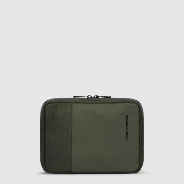Beauty case SYNC in tessuto riciclato e pelle Piquadro