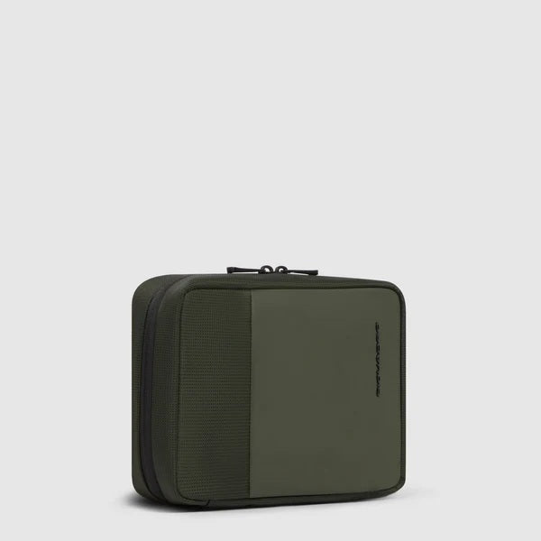 Beauty case SYNC in tessuto riciclato e pelle Piquadro