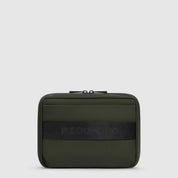 Beauty case SYNC in tessuto riciclato e pelle Piquadro