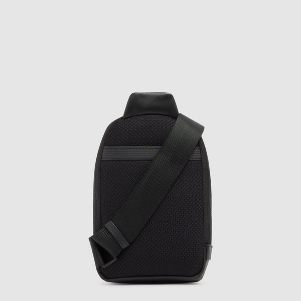Piquadro SYNC smartphone holder in recycled fabric and leather