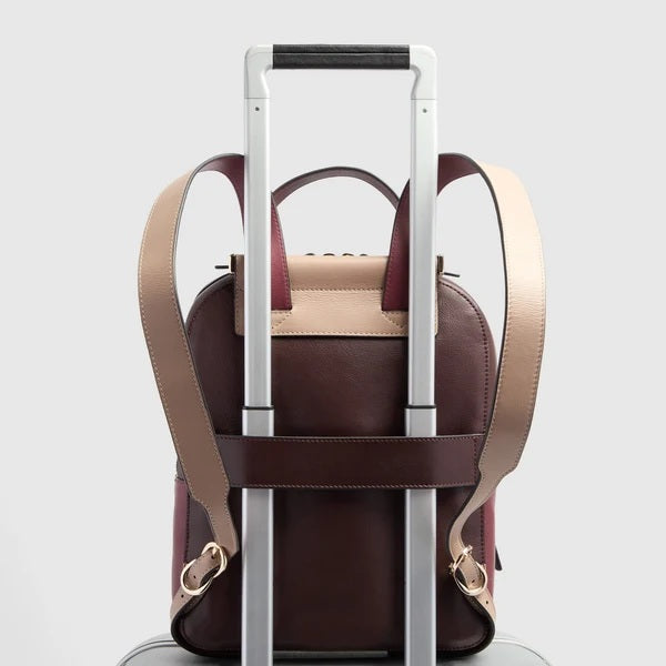 Backpack for pc and iPad®Pro 12.9 " Circle in leather Piquadro