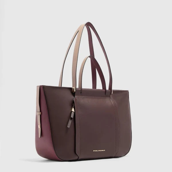Borsa Shopping bag porta pc 14" Circle in pelle Piquadro