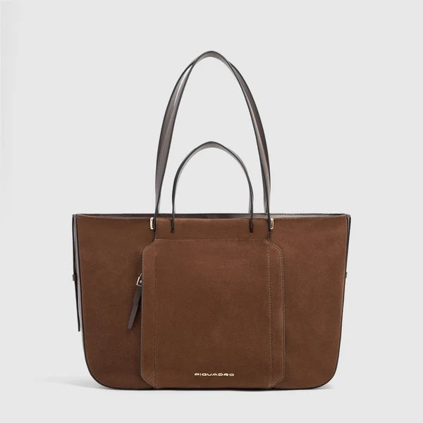 Borsa Shopping bag porta pc 14" Circle in pelle Piquadro