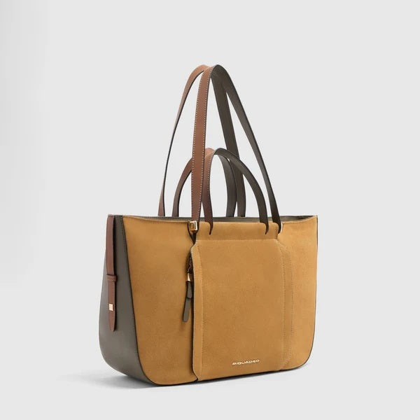 Borsa Shopping bag porta pc 14" Circle in pelle Piquadro