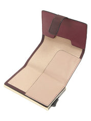 Porta carte Circle in pelle e metallo Piquadro