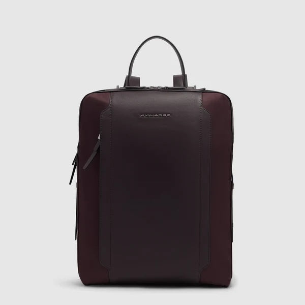 Zaino porta PC e porta iPad®Pro 13" Lyra in tessuto riciclato e pelle Piquadro
