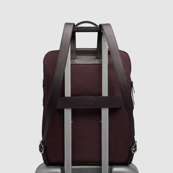 Zaino porta PC e porta iPad®Pro 13" Lyra in tessuto riciclato e pelle Piquadro