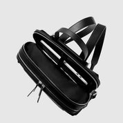 Piquadro Lyra backpack for laptop and 13" iPad® Pro, in recycled fabric and leather