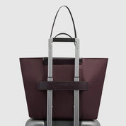 Borsa Shopping bag porta pc 14" Lyra in tessuto riciclato e pelle Piquadro