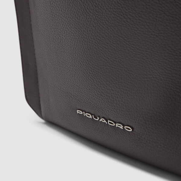 Borsa Shopping bag porta pc 14" Lyra in tessuto riciclato e pelle Piquadro