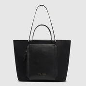 Borsa Shopping bag porta pc 14" Lyra in tessuto riciclato e pelle Piquadro