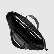 Borsa Shopping bag porta pc 14" Lyra in tessuto riciclato e pelle Piquadro