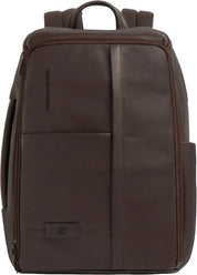 Piquadro Russel leather travel backpack for 15.6" laptop