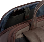 Piquadro Russel leather travel backpack for 15.6" laptop