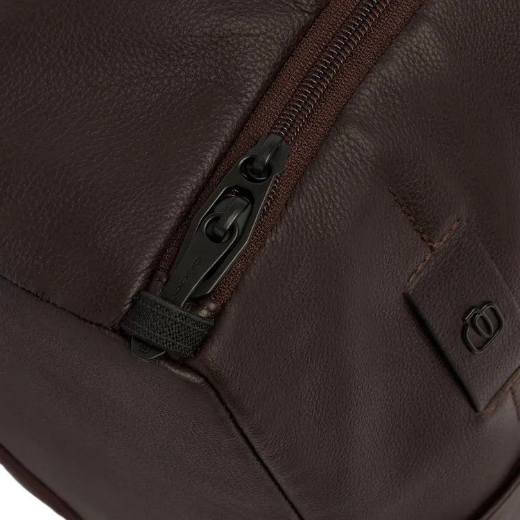 Piquadro Russel leather travel backpack for 15.6" laptop