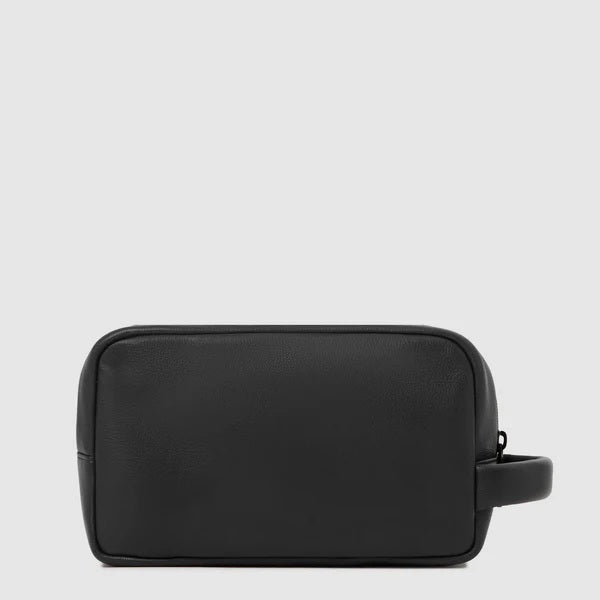 Piquadro Russel leather toiletry bag