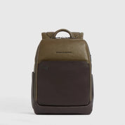 Zaino da viaggio porta pc 13" Black Square in pelle Piquadro