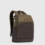 Zaino da viaggio porta pc 13" Black Square in pelle Piquadro