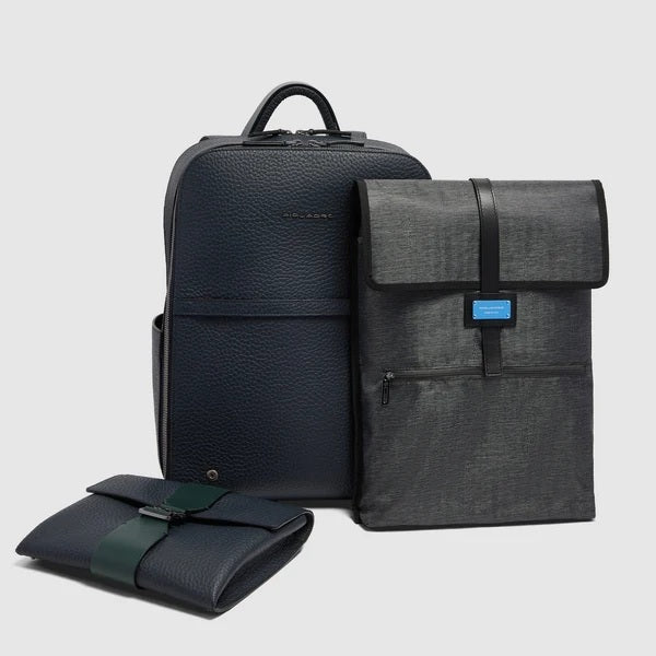 Zaino da viaggio porta pc 15,6" Materia in pelle Piquadro