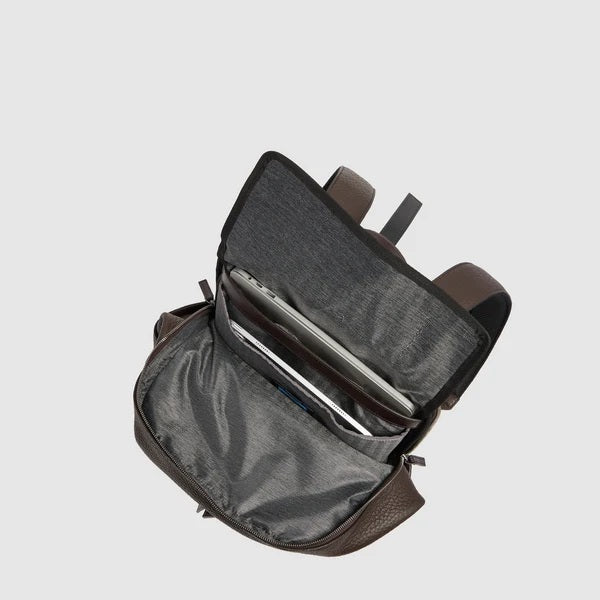 Zaino da viaggio porta pc 15,6" Materia in pelle Piquadro