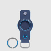 Portachiavi per AirTag® e CONNEQU 4.0 Blue Square in pelle Piquadro