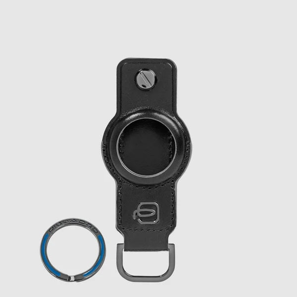 Portachiavi per AirTag® e CONNEQU 4.0 Blue Square in pelle Piquadro