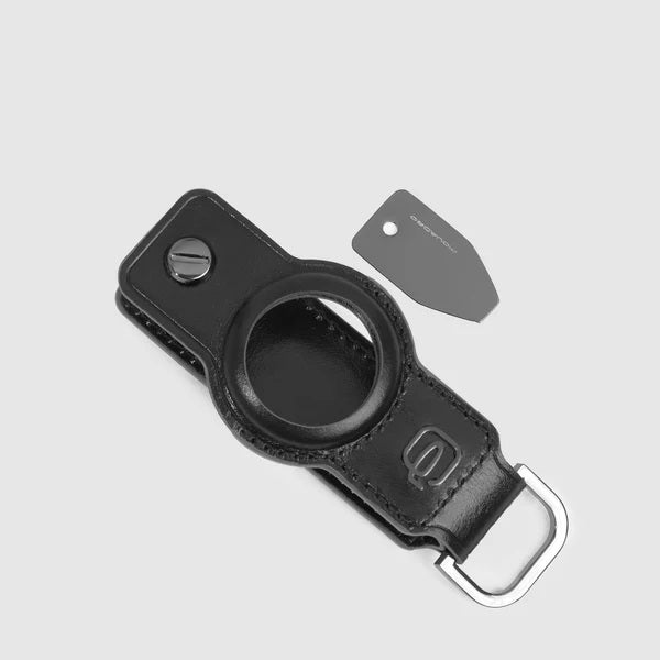Portachiavi per AirTag® e CONNEQU 4.0 Blue Square in pelle Piquadro