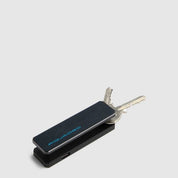 Piquadro Blue Square tracker keychain