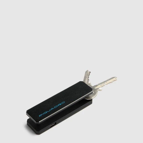 Piquadro Blue Square tracker keychain
