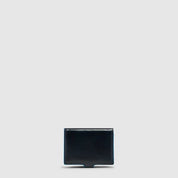 Portacarte di credito MagSafe® Blue Square in pelle Piquadro