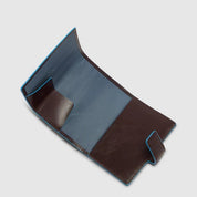 Portacarte di credito MagSafe® Blue Square in pelle Piquadro