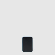 Portacarte di credito MagSafe® Blue Square in pelle Piquadro