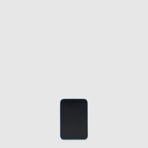 Portacarte di credito MagSafe® Blue Square in pelle Piquadro