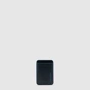 Portacarte di credito MagSafe® Blue Square in pelle Piquadro