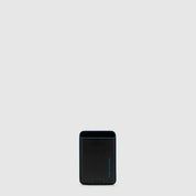 Portacarte di credito MagSafe® Blue Square in pelle Piquadro