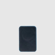 Portacarte di credito MagSafe® Blue Square in pelle Piquadro
