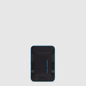 Portacarte di credito MagSafe® Blue Square in pelle Piquadro