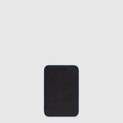 Portacarte di credito MagSafe® Blue Square in pelle Piquadro