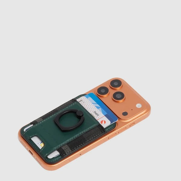 Portacarte di credito MagSafe® in pelle Piquadro
