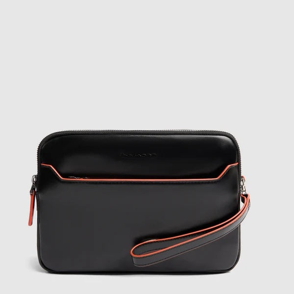 Pochette "Piquadro x Audi Revolut F1®" Blu Square in pelle Piquadro