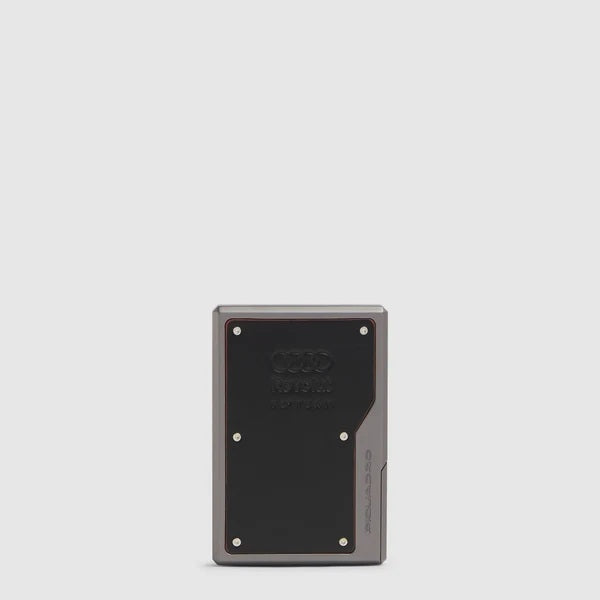 Portacarte di credito MagSafe® Blu square "Piquadro x Audi Revolut F1®" Piquadro