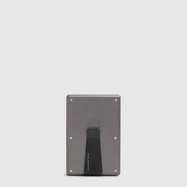 Portacarte di credito MagSafe® Blu square "Piquadro x Audi Revolut F1®" Piquadro