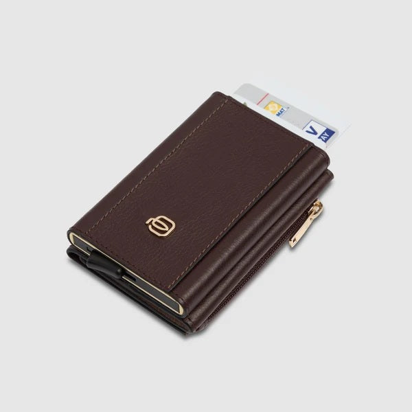 Portacarte di credito Circle in pelle Piquadro