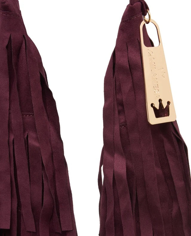 Borsa a spalla Aretha in eco camoscio LaMilanesa