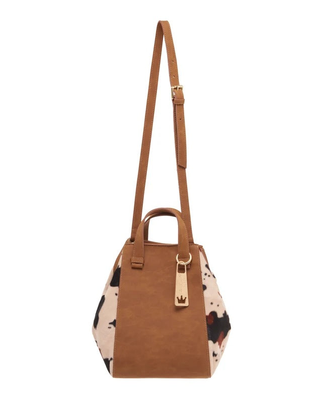 LaMilanesa Dani handbag in eco-leather and fabric