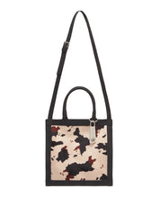 Borsa a mano Gloria in ecopelle e tessuto fantasia LaMilanesa